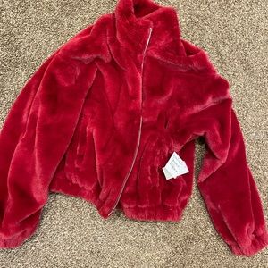 Red fluffy and cuteee